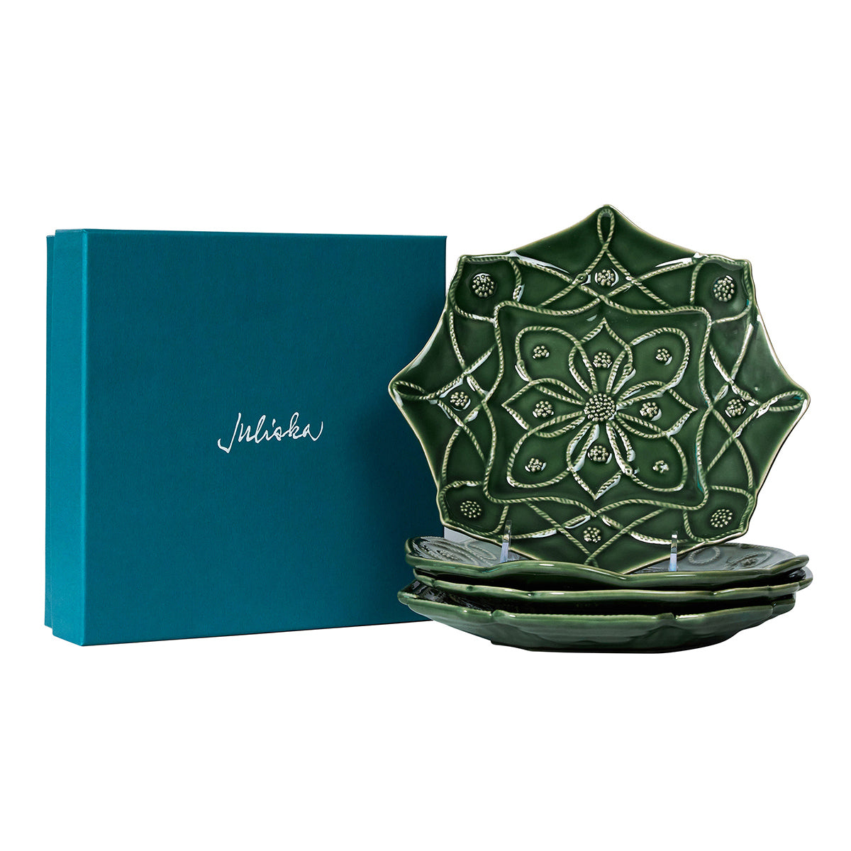Jardins Du Monde Dessert/Salad Plate Assorted Set/4 - Basil – Juliska