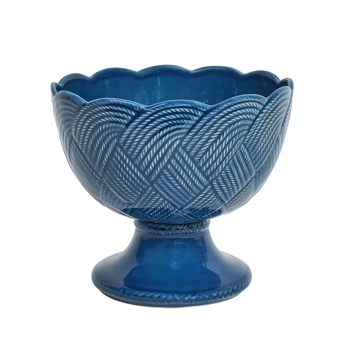 Le Panier Mystic Knot Footed Bowl - Denim
