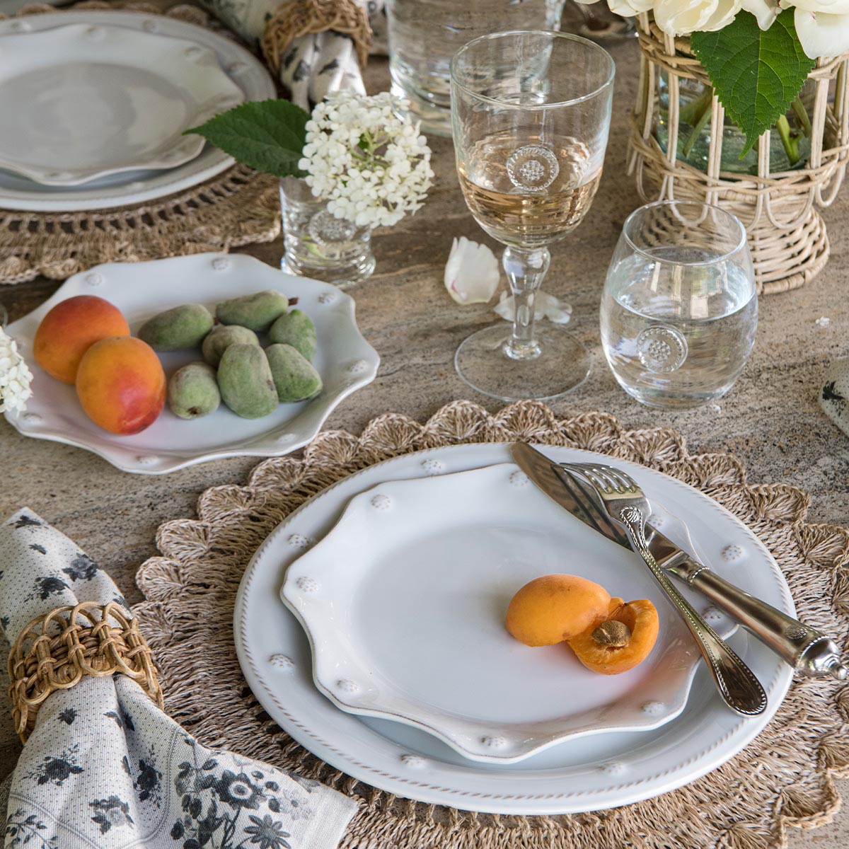 Berry & Thread Scalloped Dessert-Salad Plate - Whitewash – Juliska