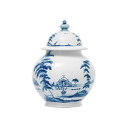 From our Country Estate Collection - The rotund little sister to our tall ginger jar, this jar is especially delightful filled with cookies in your kitchen or with peonies in your living room.