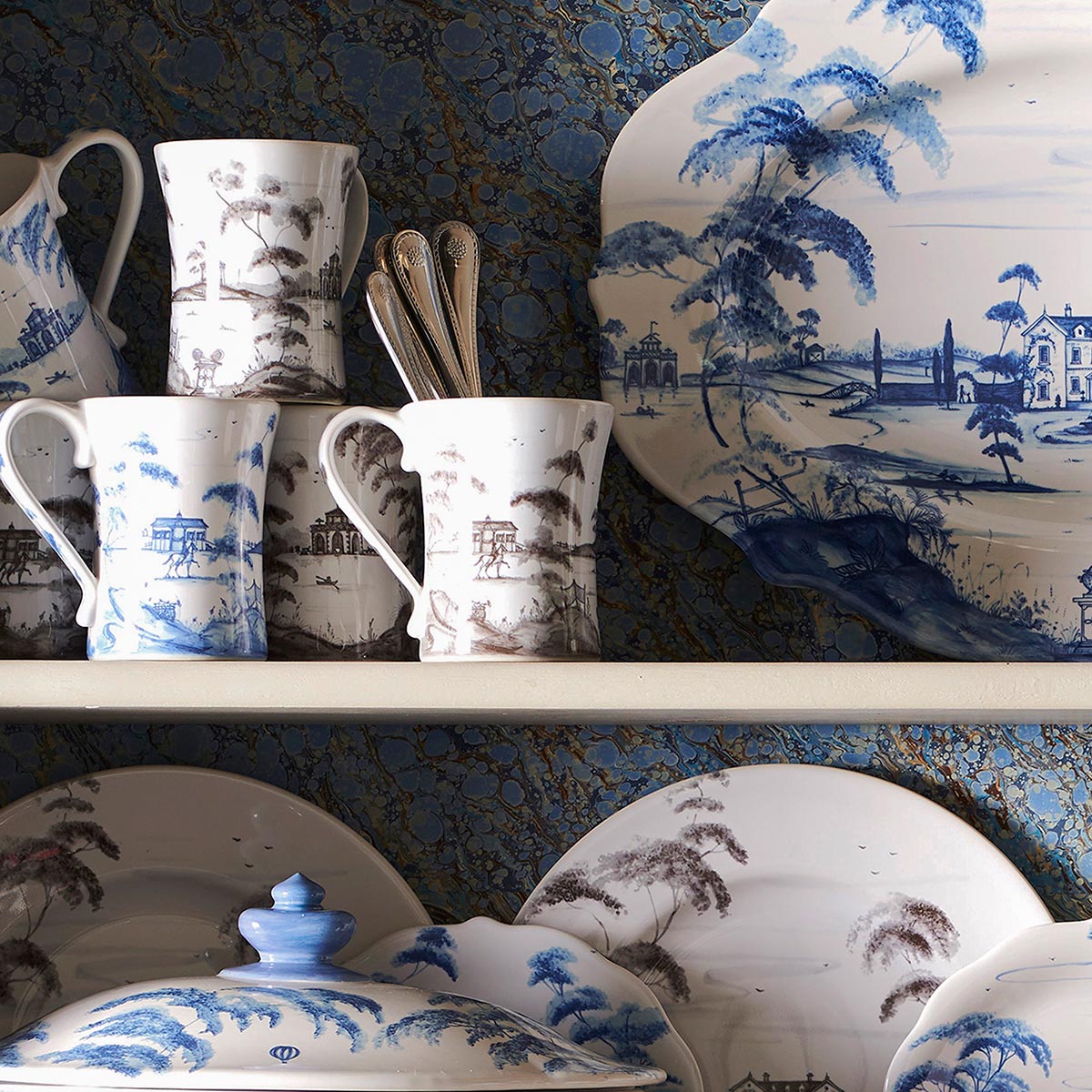 MAISON DE REEFUR                  メゾンドリーファー パンプス ロイヤルブルー キャサリン妃23cm Country Estate Mug - Delft Blue – Juliska