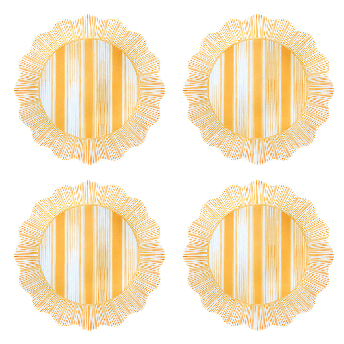 Stripe salad plate by Juliska