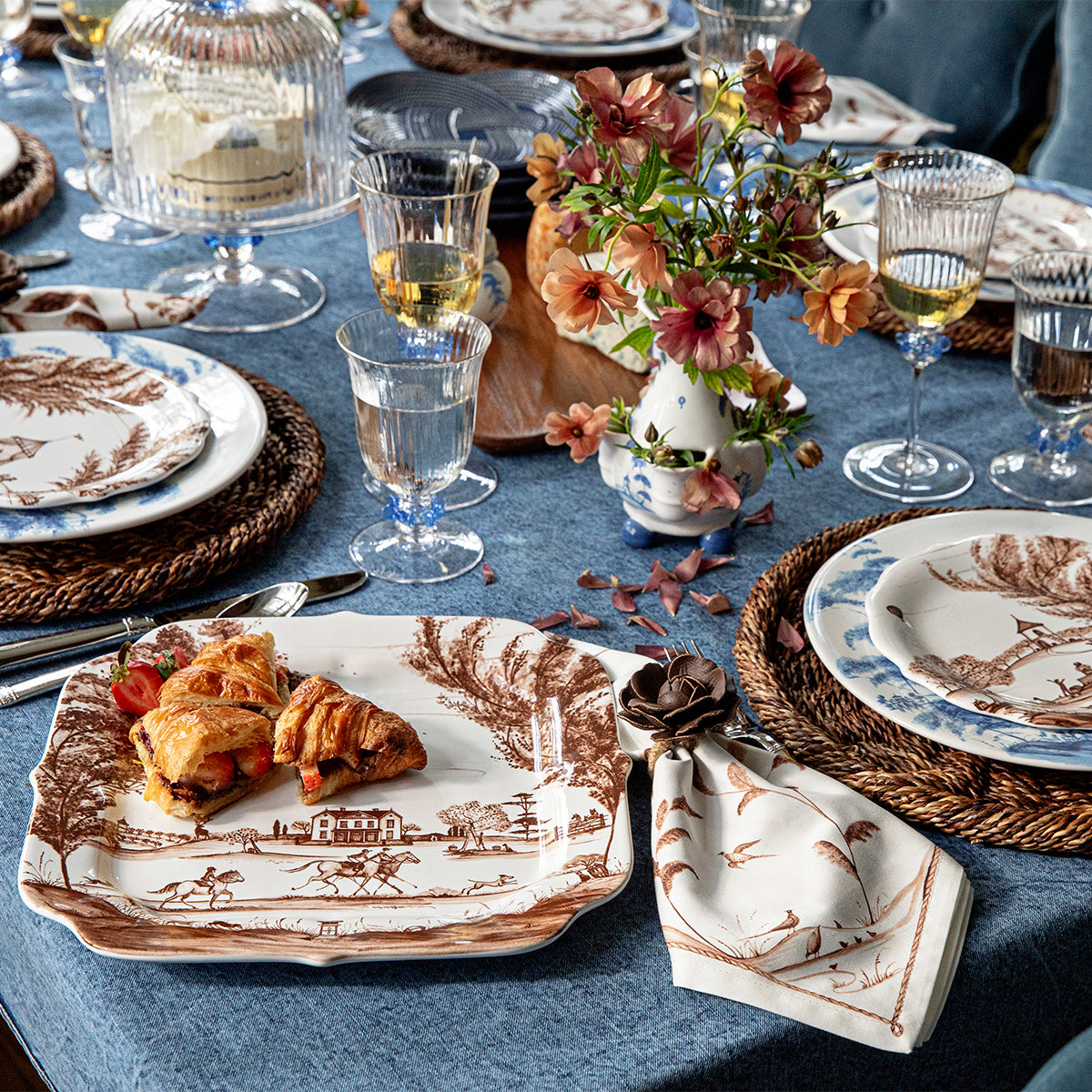 Country Estate Harvest 12" Tray - Sepia - lifestyle setting