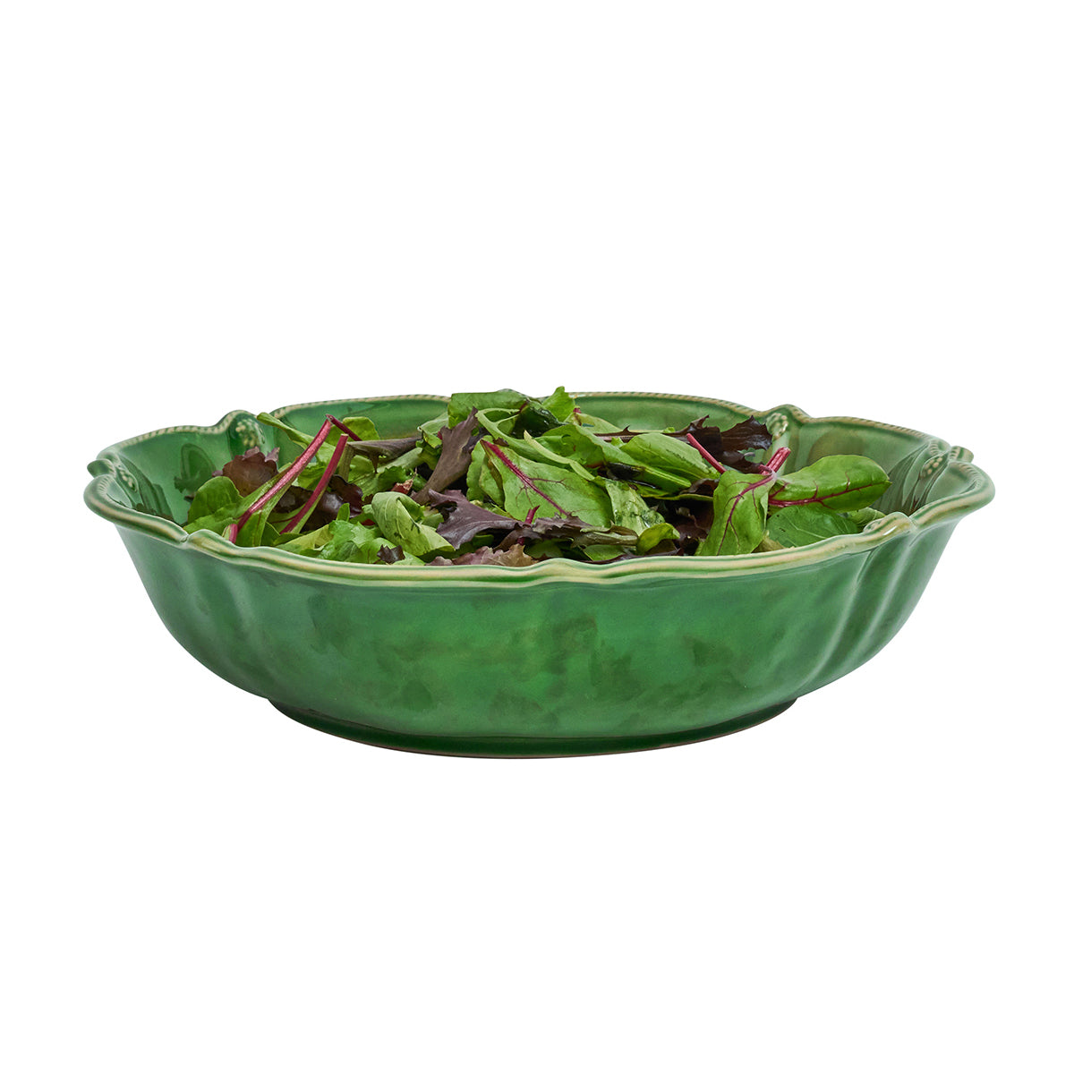 Berry & Thread 13" Serving Bowl - Basil - styled table setting view