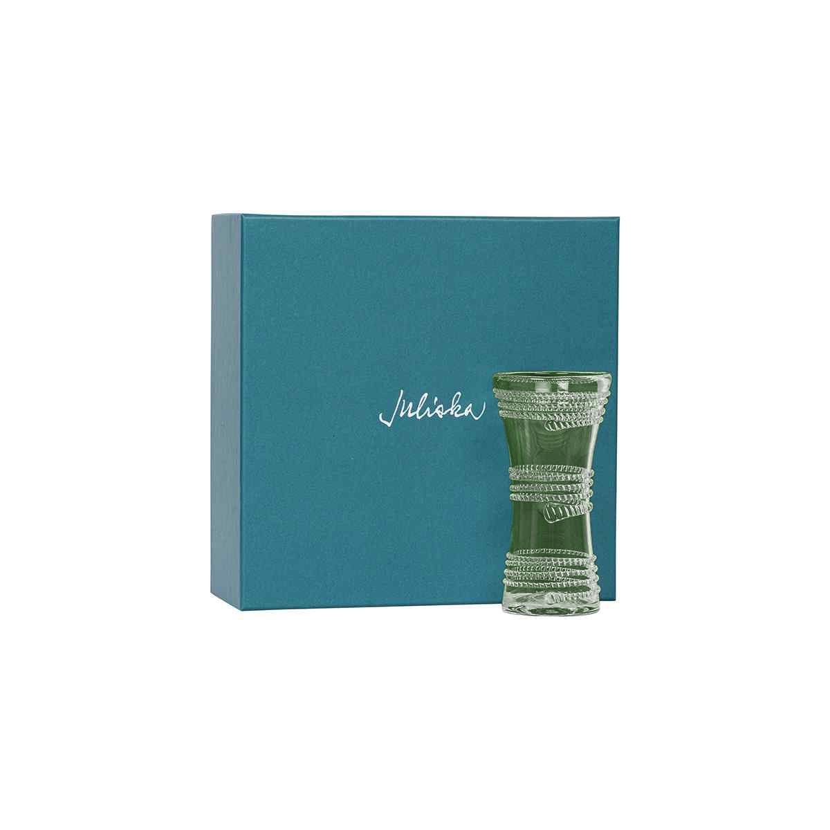 Ella 6" Corset Vase - Green - styled table setting view