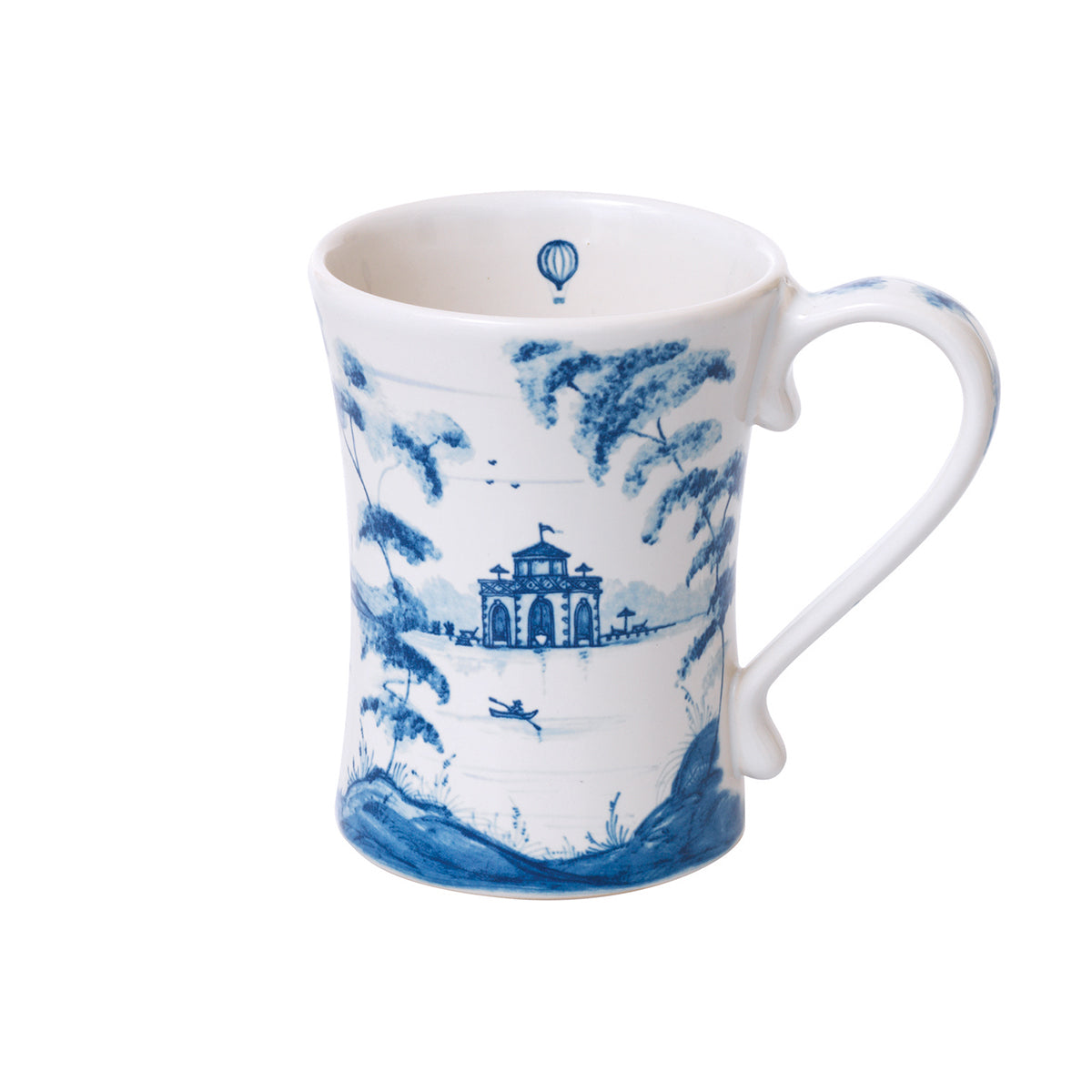 Country Estate 4pc Place Setting - Delft Blue - scale reference view