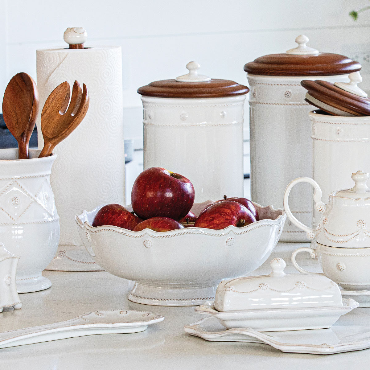 Shop Berry & Thread Footed Fruit Bowl - Whitewash online. – Juliska