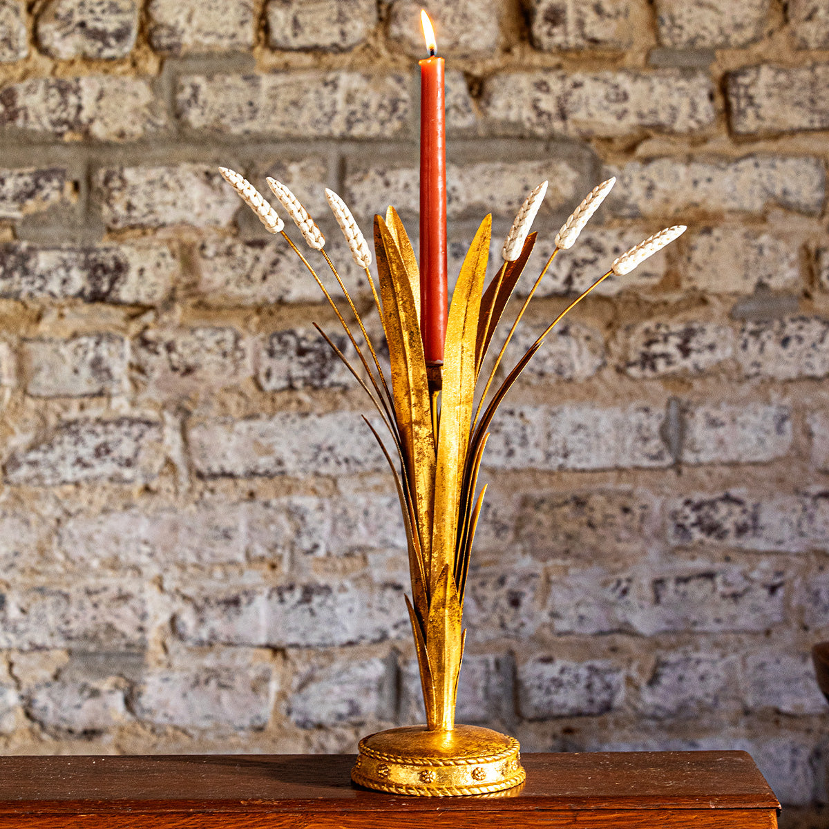 Forest Walk Wheat 17 in Candlestick - Gold – Juliska