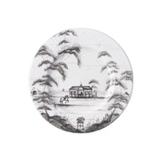 From our Country Estate Collection- A galivant across the fields on your favorite filly from our stables promotes rosy cheeks and stimulates the appetite. Our side plate is the perfect companion to a slice of homemade bread, generously slathered with butter. Featuring: Stable and Golf Hut.