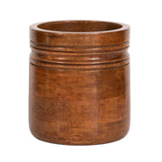 An elevated version of a kitchen essential, designed to bring natural beauty and textural warmth to your countertop. Made of hand-turned mango wood in a sculptural design, this utensil crock is a soulful neutral that keeps things tidy in modern to traditional spaces alike. Couple it with our paper towel holder for a cohesive set.