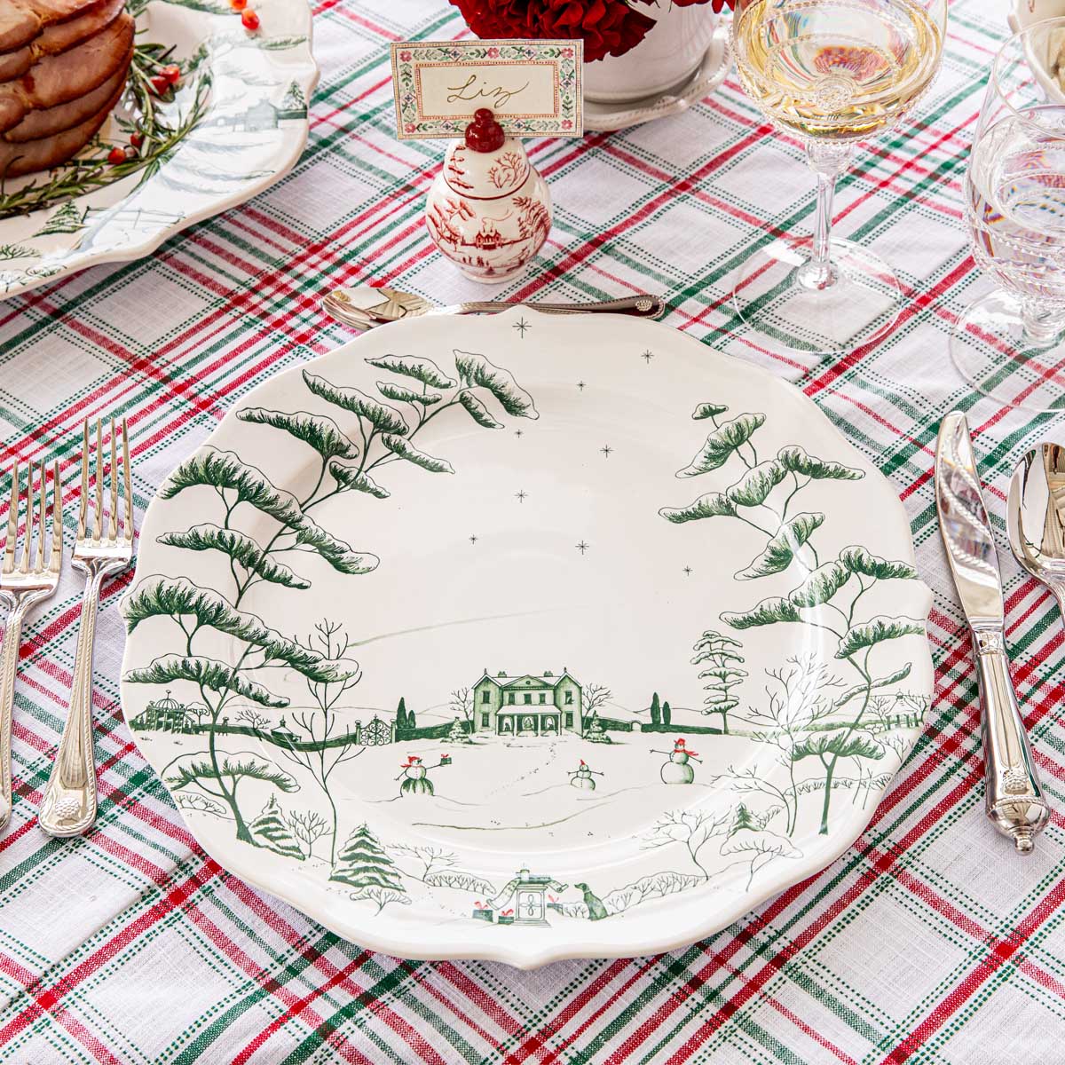 Country Estate Winter Frolic Charger - Evergreen – Juliska