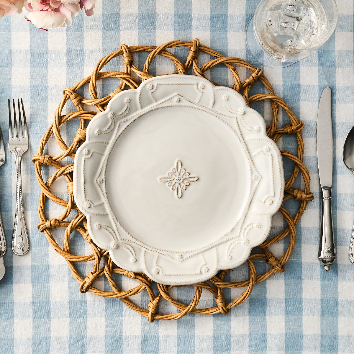希少Juliska ジュリスカ Jardins du Monde プレートセット Jardins du Monde Dinner Plate - Whitewash – Juliska
