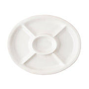 Puro 15" Crudite Platter - Whitewash