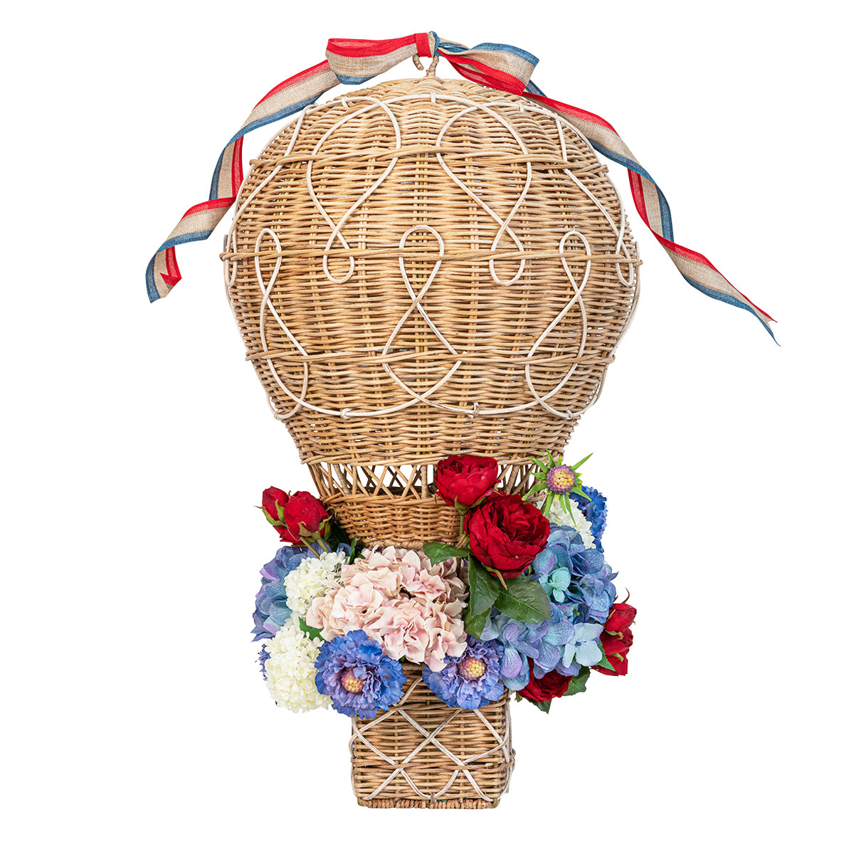 hot air balloon planter Provence Rattan Hot Air Balloon - Large