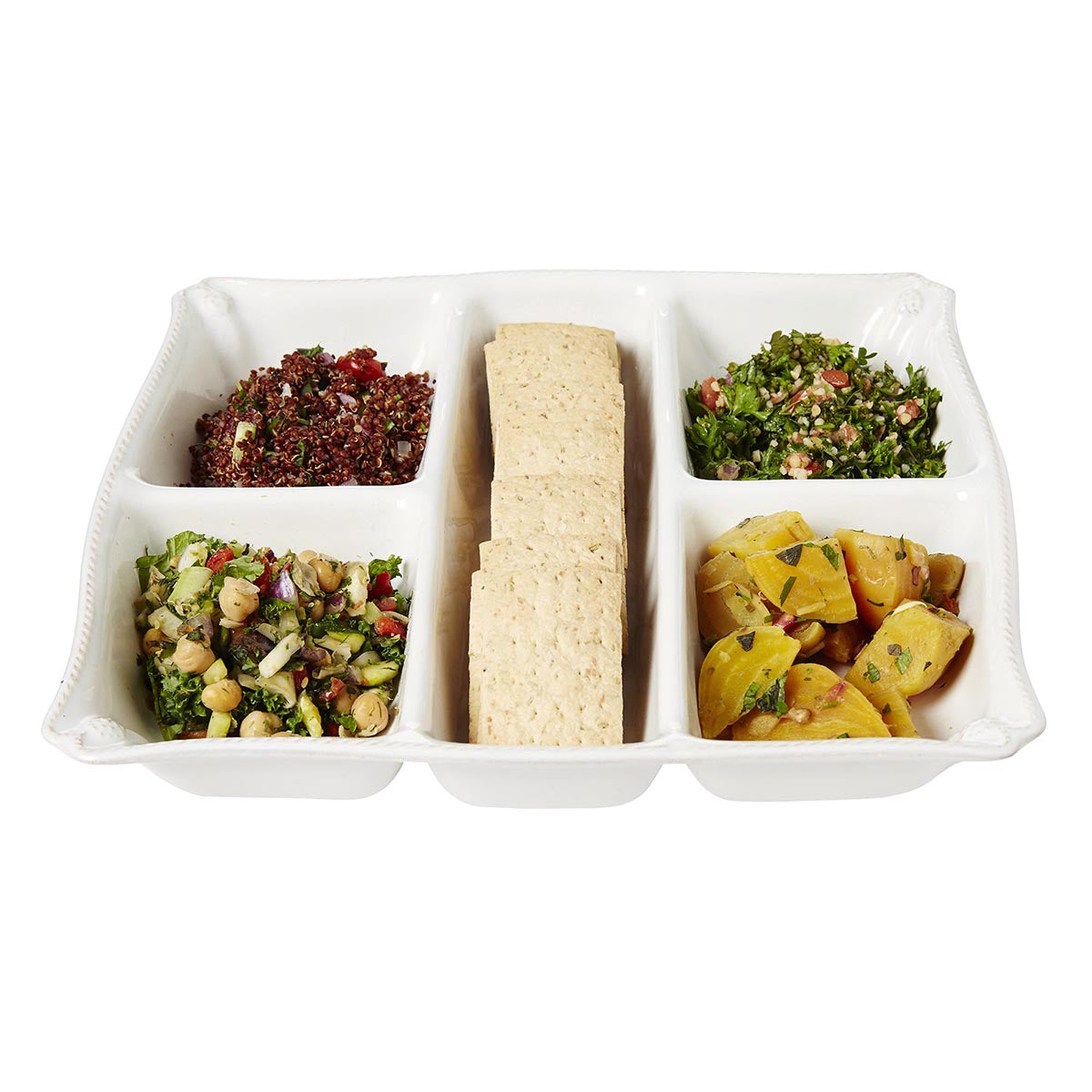 Berry & Thread Appetizer Platter - Whitewash – Juliska