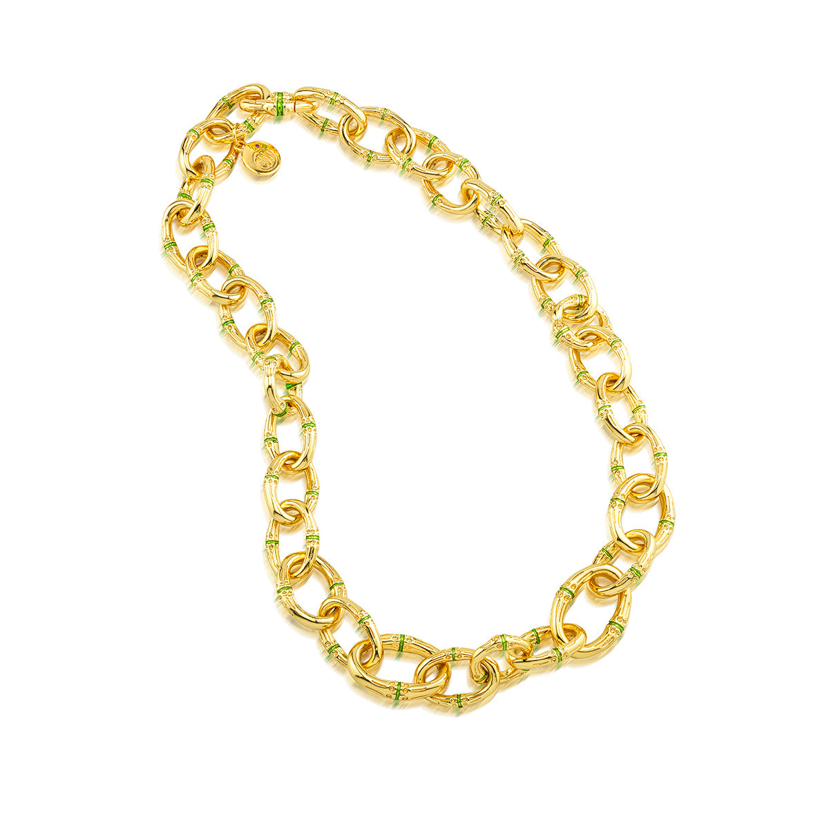 Bangkok Bamboo Link Necklace, 18