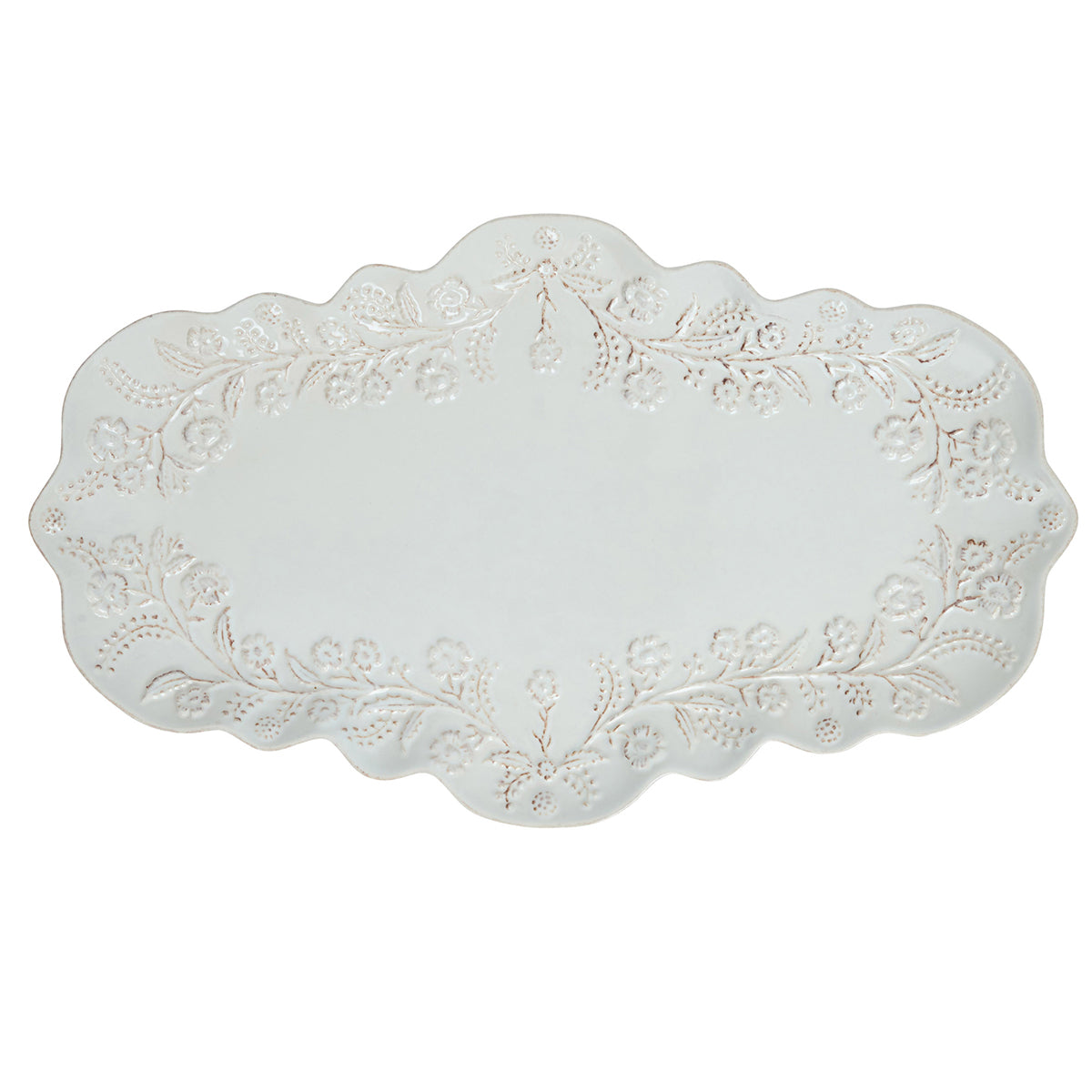 Berry & Thread Thistle 16" Tray - Whitewash