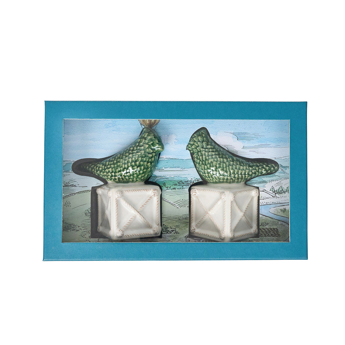 Berry & Thread Bird Topiary Candlestick Set/2 - Multi – Juliska