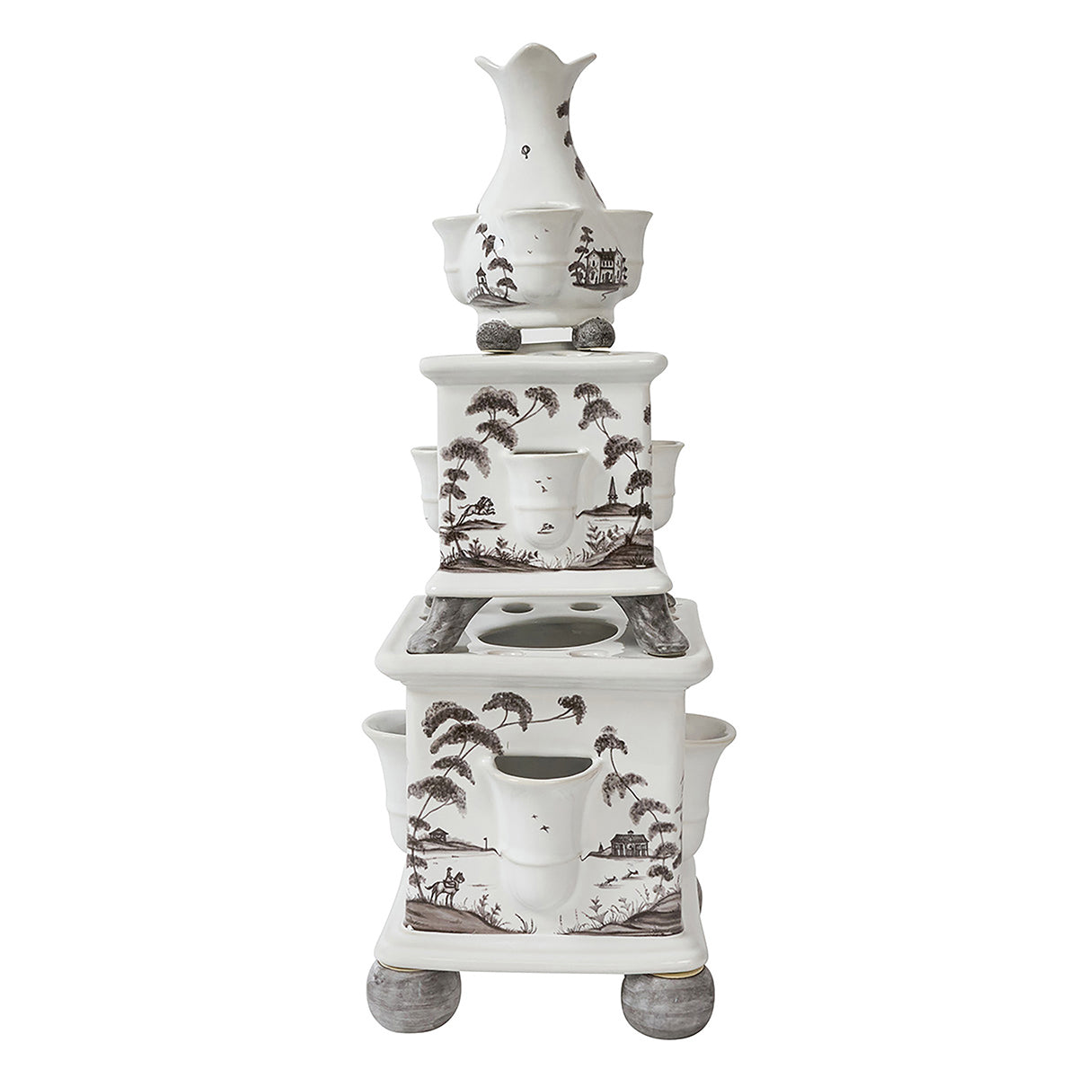 Country Estate Tulipiere Tower Set/3pc - Flint Grey - Flint Grey