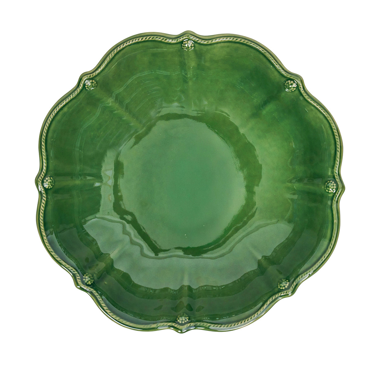 Berry & Thread 13" Serving Bowl - Basil - detail view
