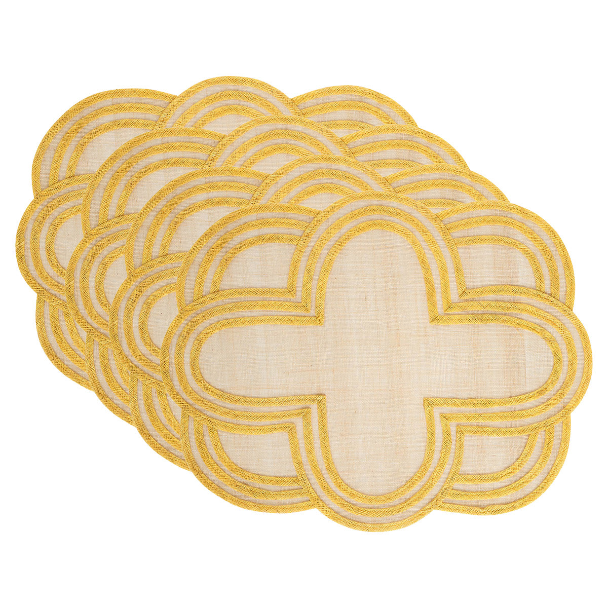 Scallop Stripe Placemat Set/4, alternate angle