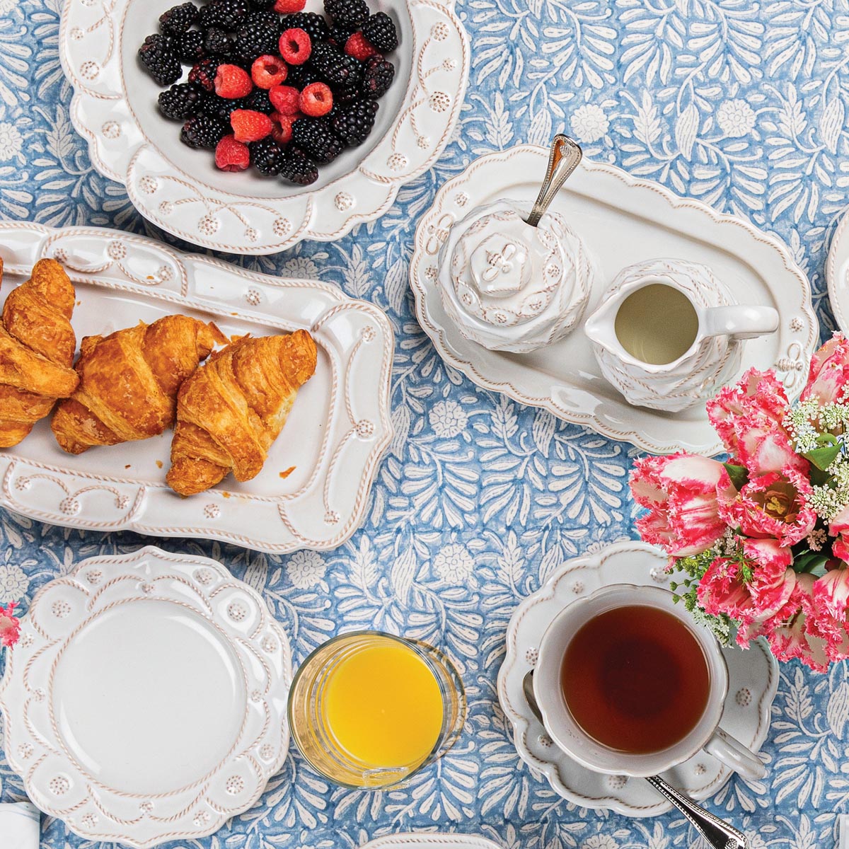 Jardins du Monde Saucer - Whitewash – Juliska