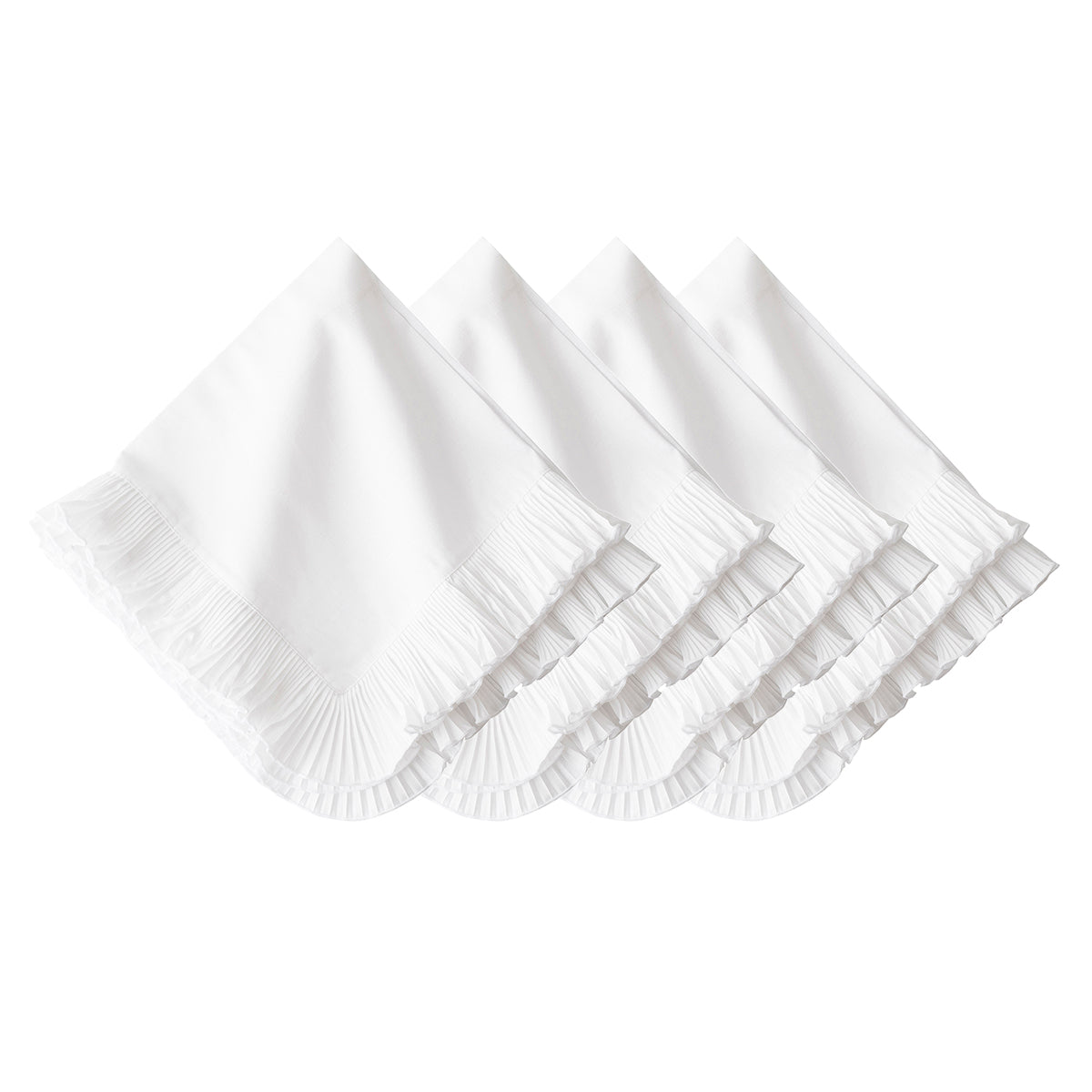 Mademoiselle Napkin Set/4 - White - White