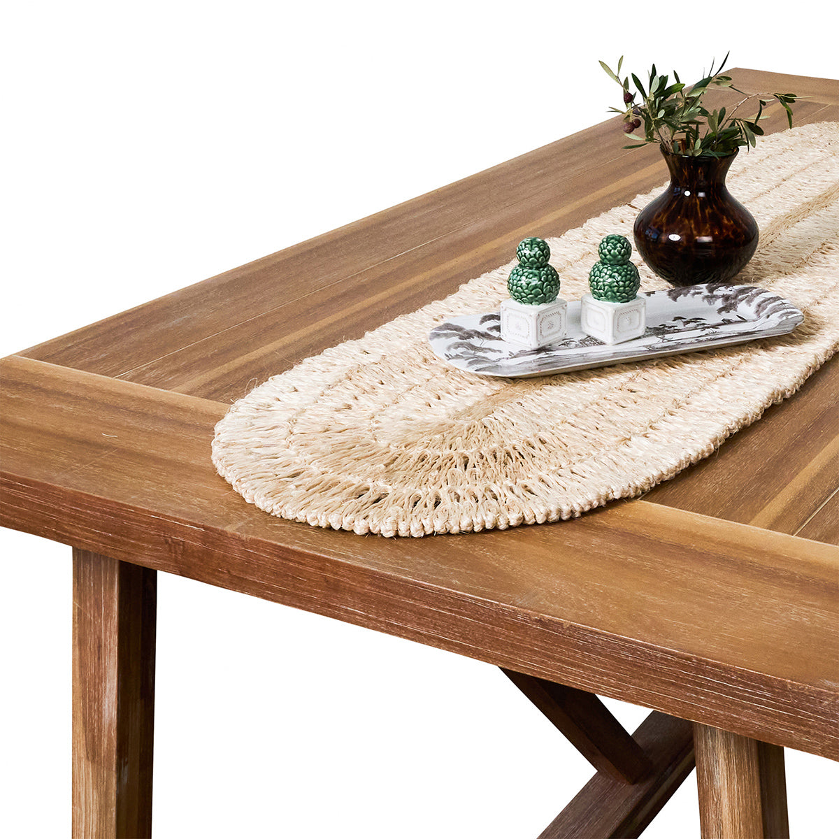Straw Loop 16 in x 60 in Table Runner - Natural – Juliska