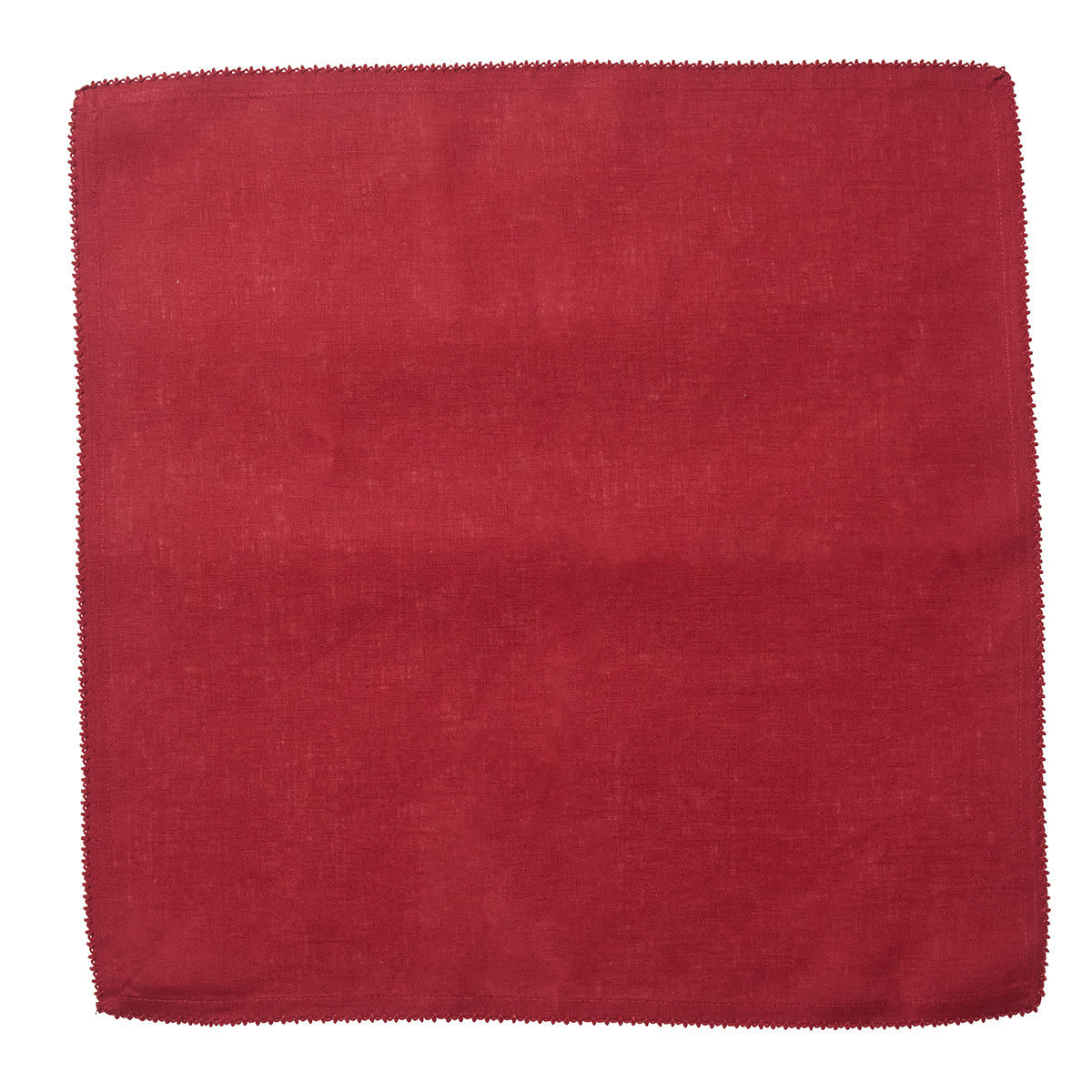 Berry Scallop Napkin Set/4 - Ruby - detail view