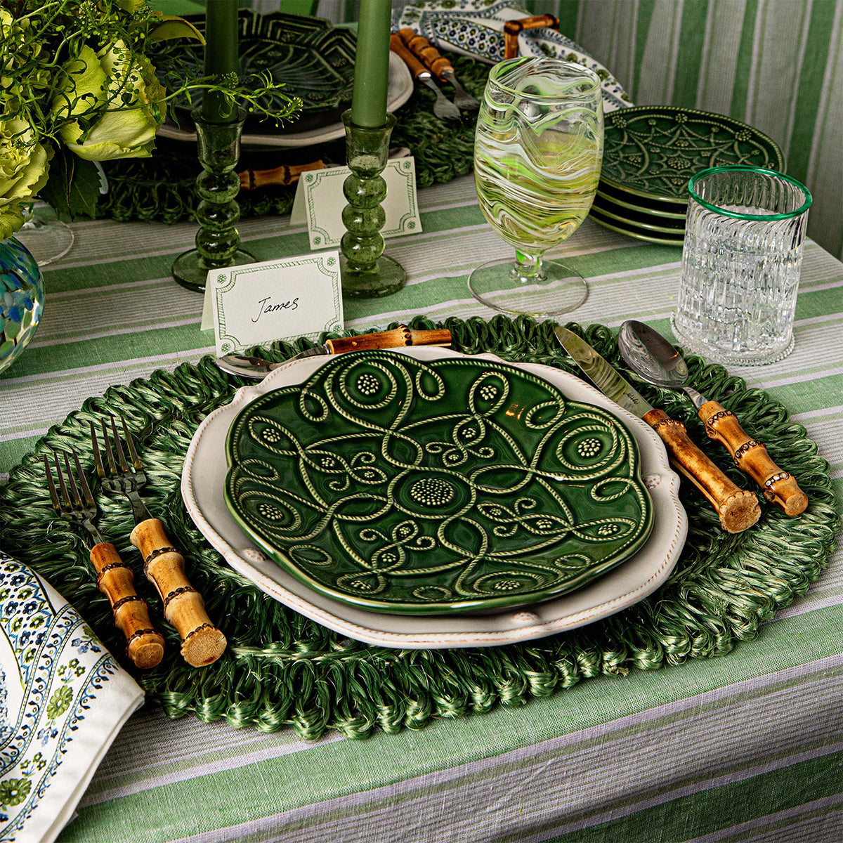 希少Juliska ジュリスカ Jardins du Monde プレートセット Jardins du Monde 15 in Platter - Whitewash – Juliska