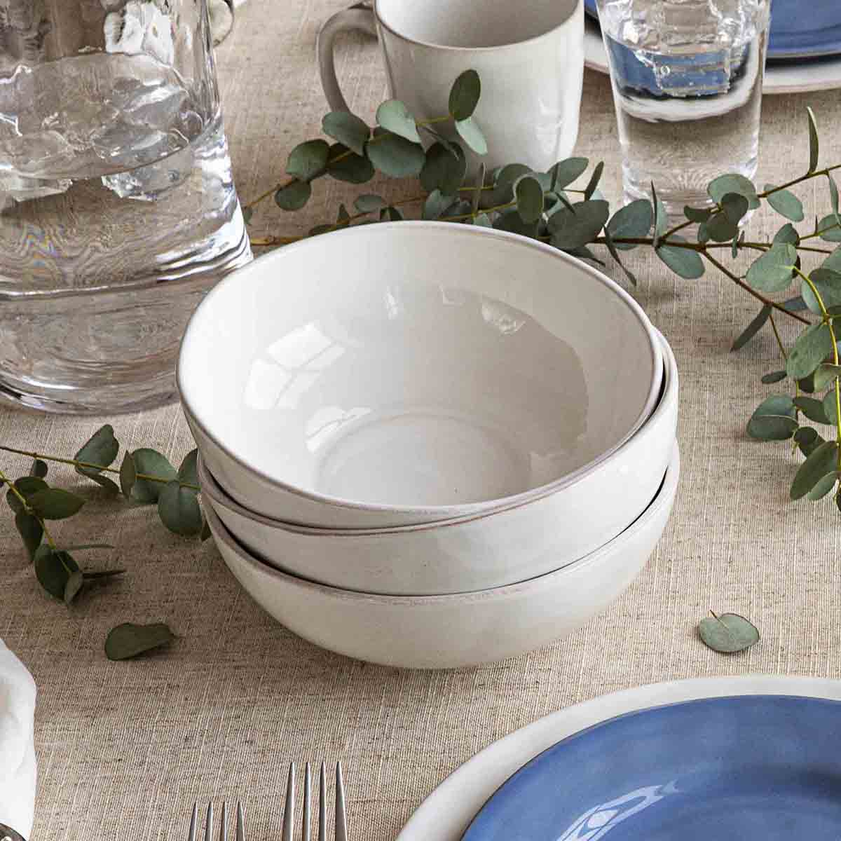 paster studio ビーニー ホワイト Puro Coupe 4pc Place Setting - Whitewash – Juliska