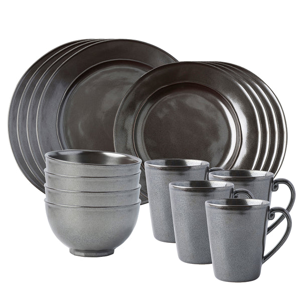Pewter Stoneware 16pc Place Setting – Juliska