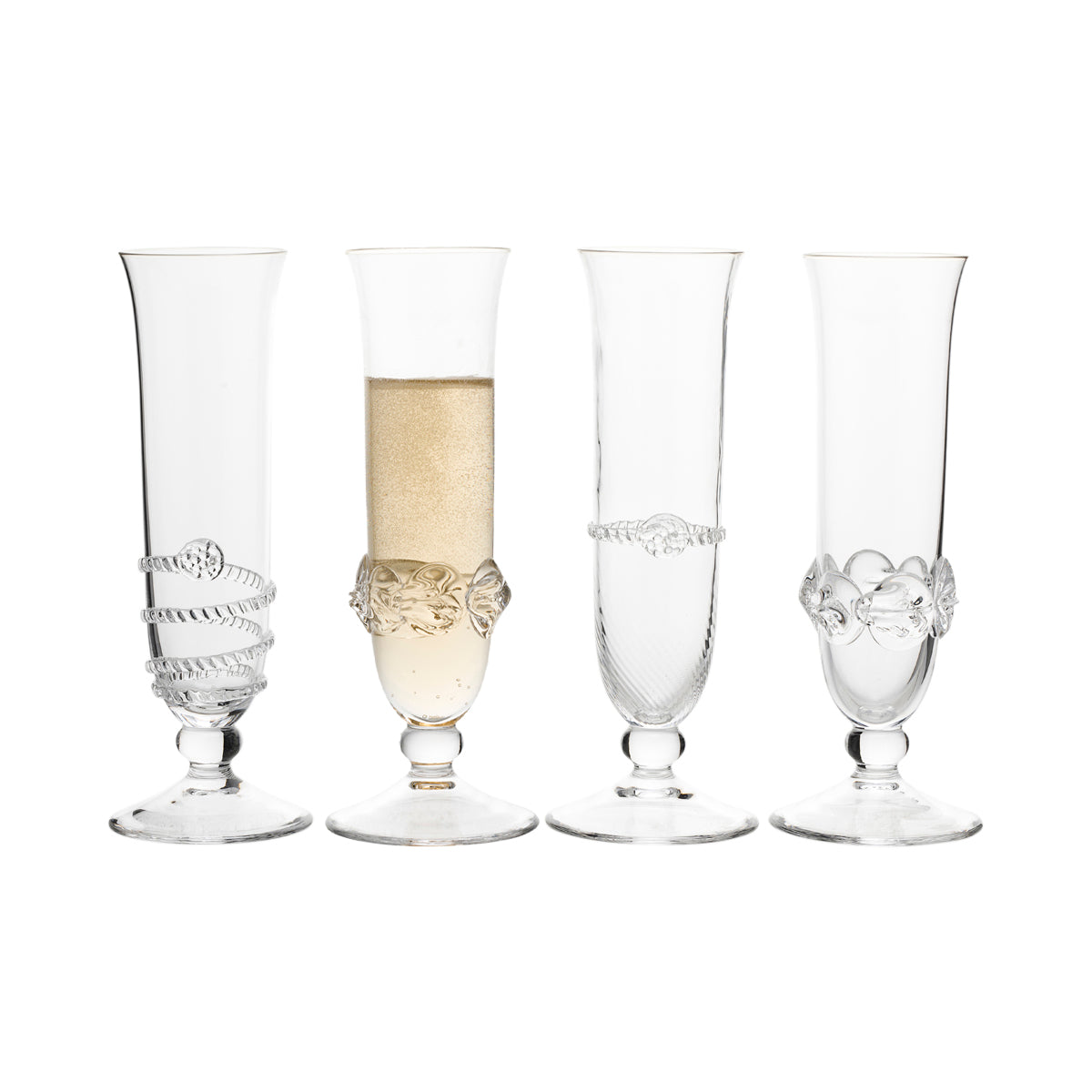 Heritage Flute Assorted Set/4 - detail view