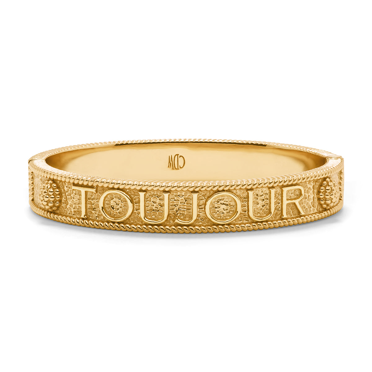 L'Amour Toujour Hinged Bangle - Gold – Shop Juliska