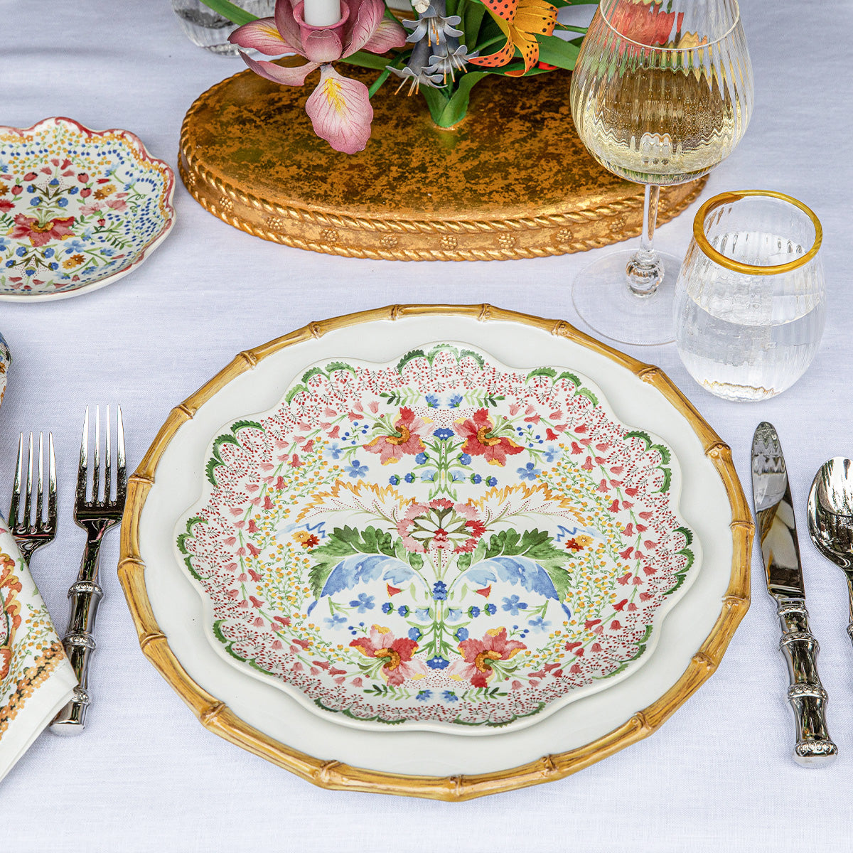 【新品未使用】Juliska ジュリスカ　お皿 プレート Sofia Dinner Plate - Multi – Juliska