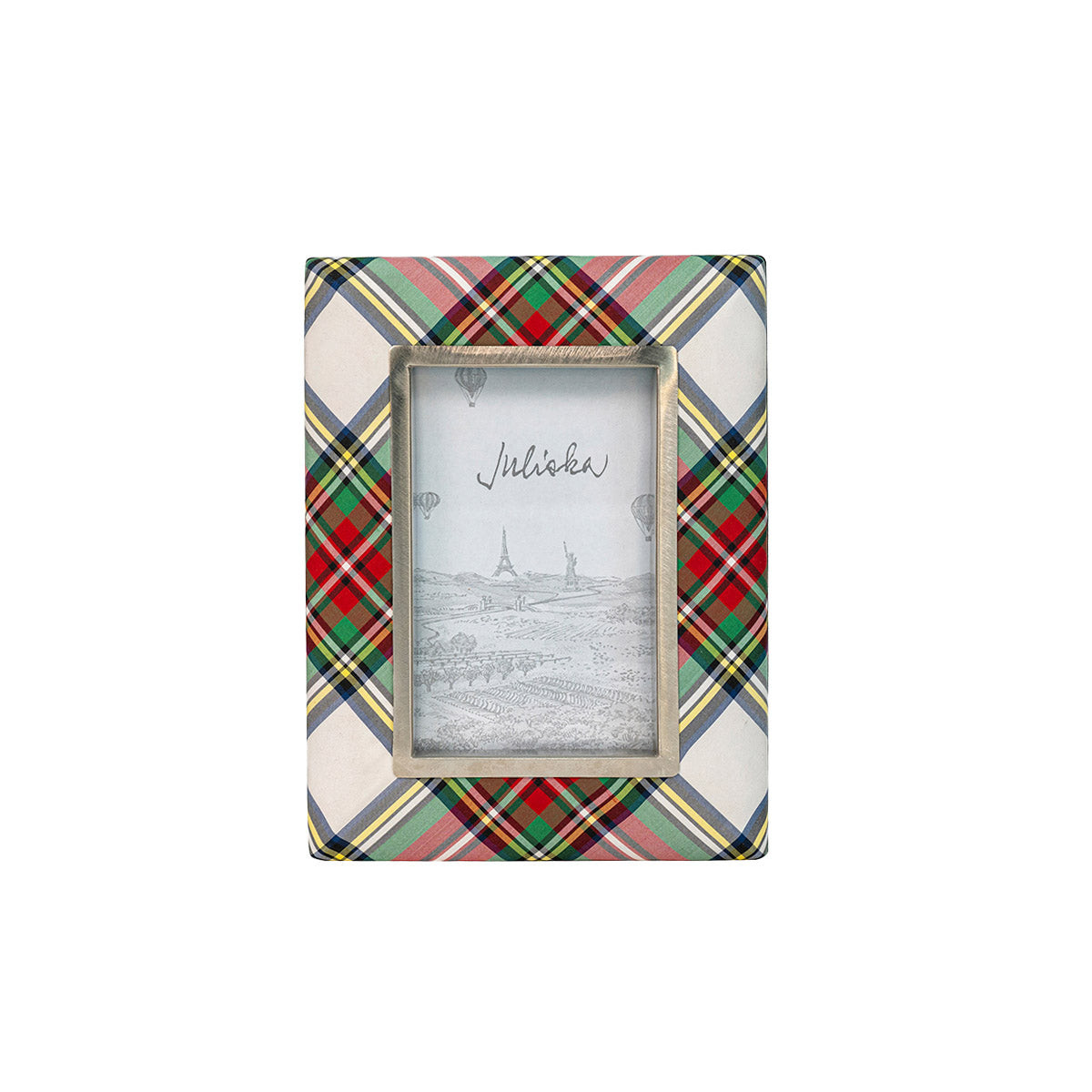 Wrapped in our classic Stewart Tartan silk taffeta, with black velvet backs, these beautifully tailored and festive frames come in three sizes to grace your home or to give as gifts. 
