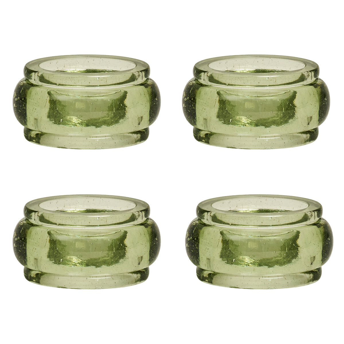 Provence Napkin Ring Set/4 - Basil