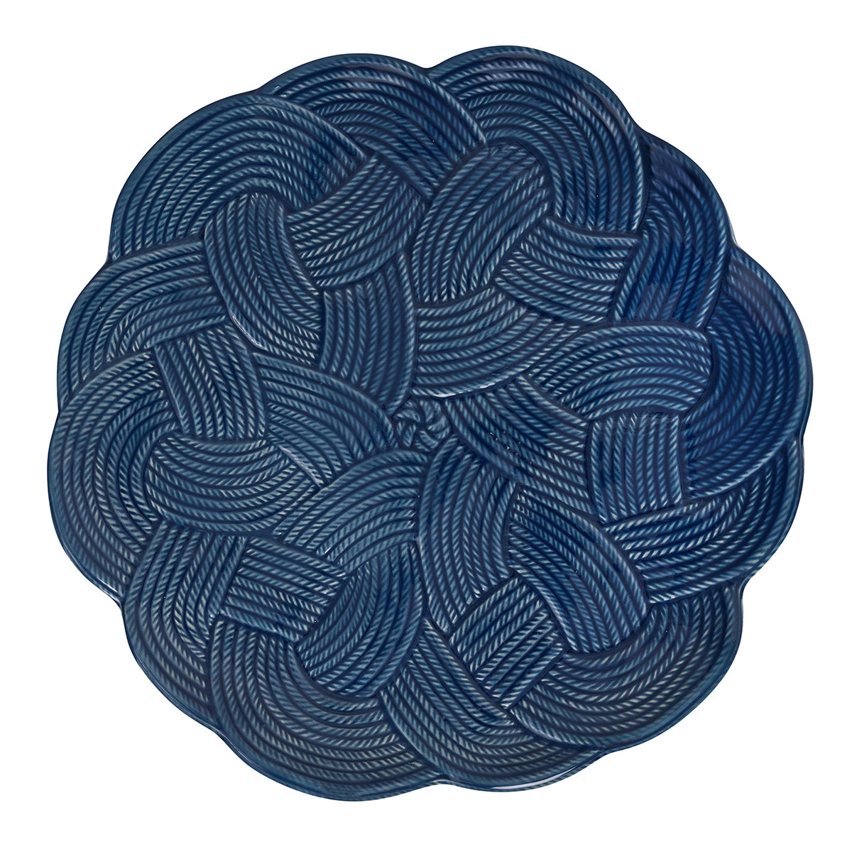 Le Panier Mystic Knot Charger/Platter - Denim