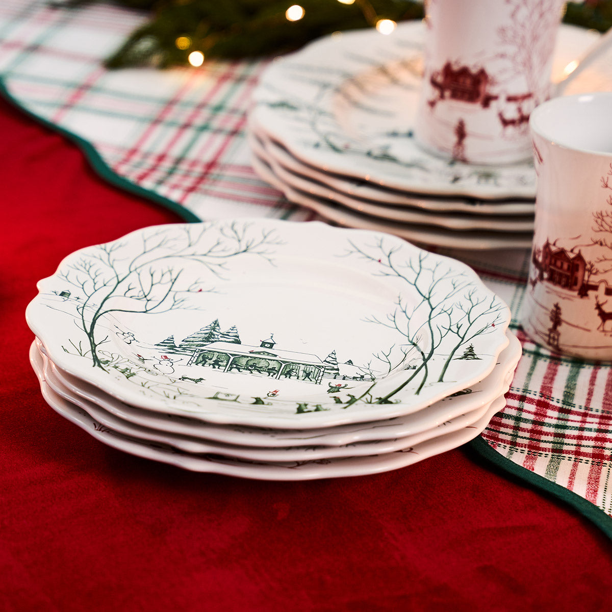Country Estate Winter Frolic Dessert/Salad Plate - Evergreen – Juliska