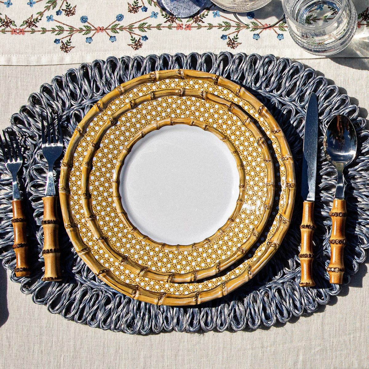 Bamboo Caning Melamine Dinner Plate | Juliska – Shop Juliska