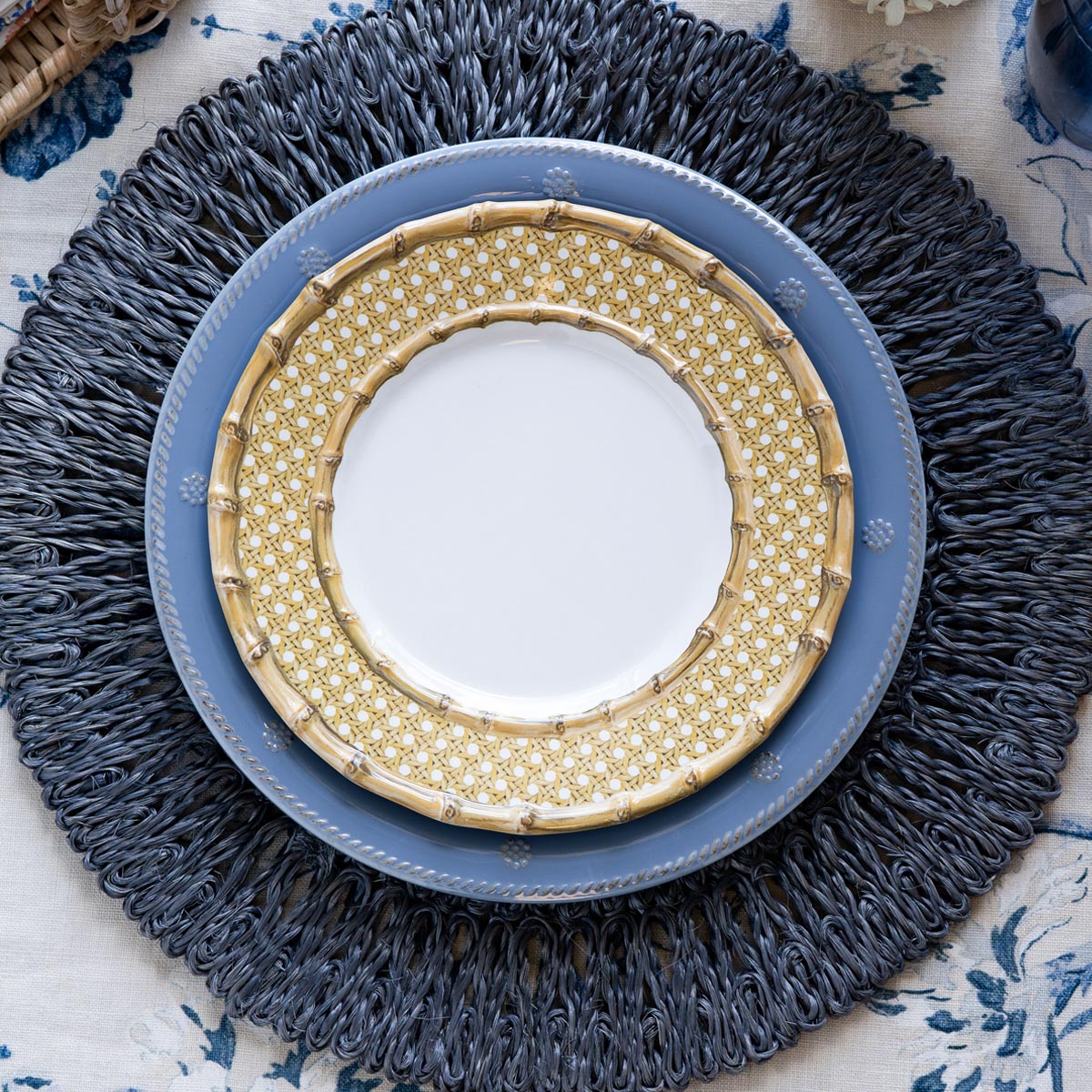 Bamboo Caning Melamine Salad Plate | Juliska – Shop Juliska