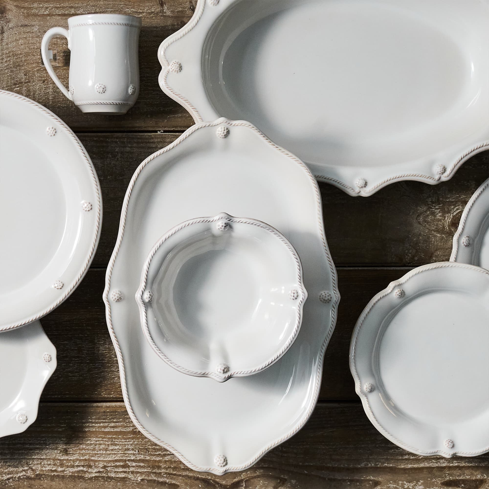 おめかしberryJSK白 Berry & Thread 16 in Platter - Whitewash – Shop Juliska