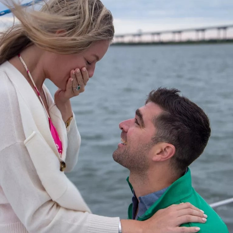 Claudia and Michael engagement photo.