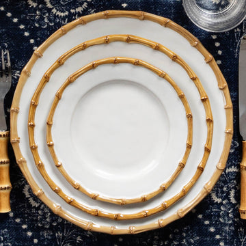 Bamboo Collection - 3 stacked plates
