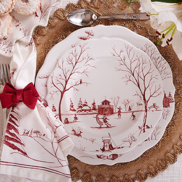 Country Estate Winter Frolic place setting.