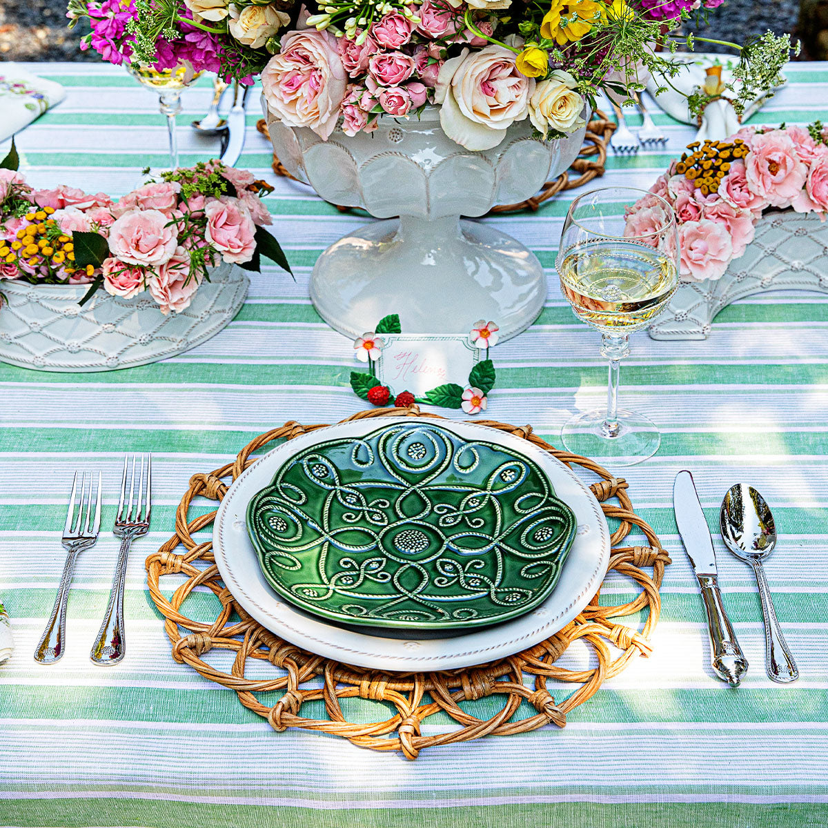 Berry & Thread place setting by Juliska, alternate angle