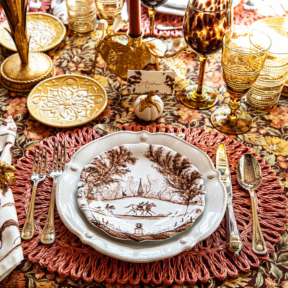 Berry & Thread place setting by Juliska, alternate angle