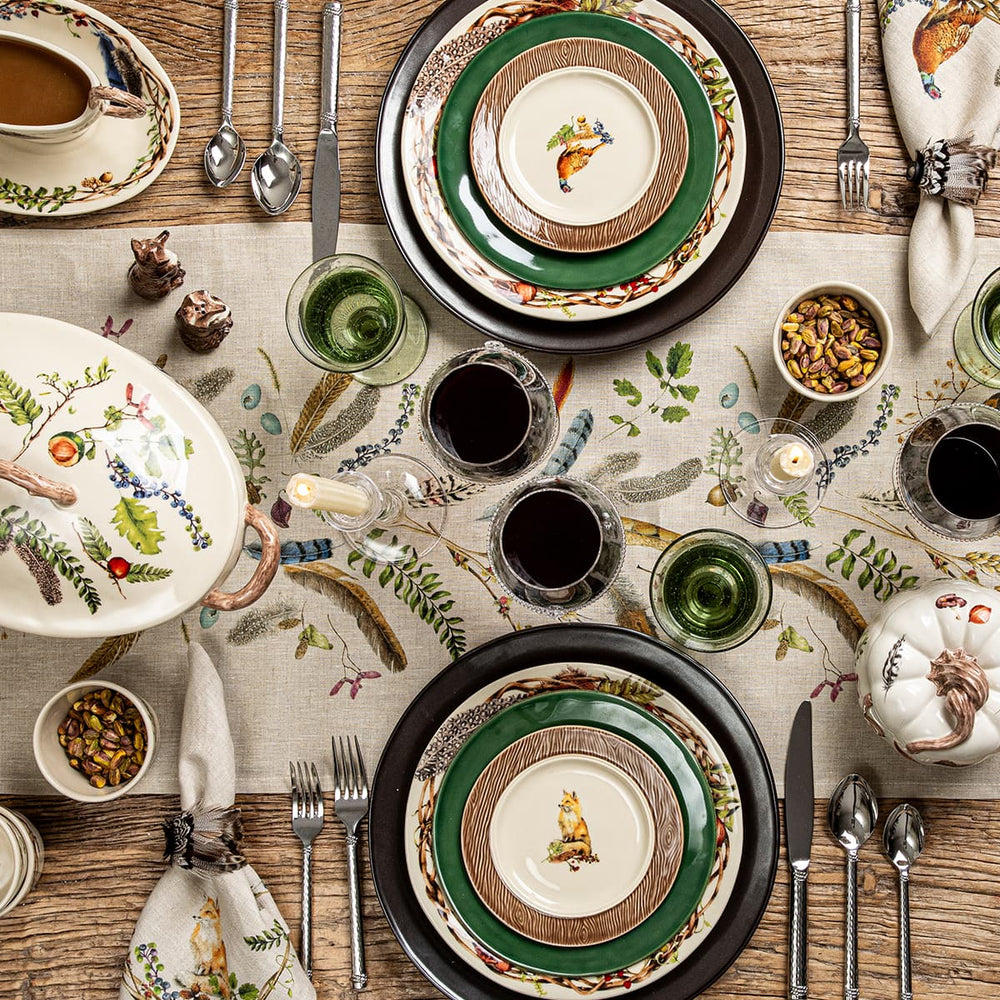 Forest Walk collection laid out on a tablescape