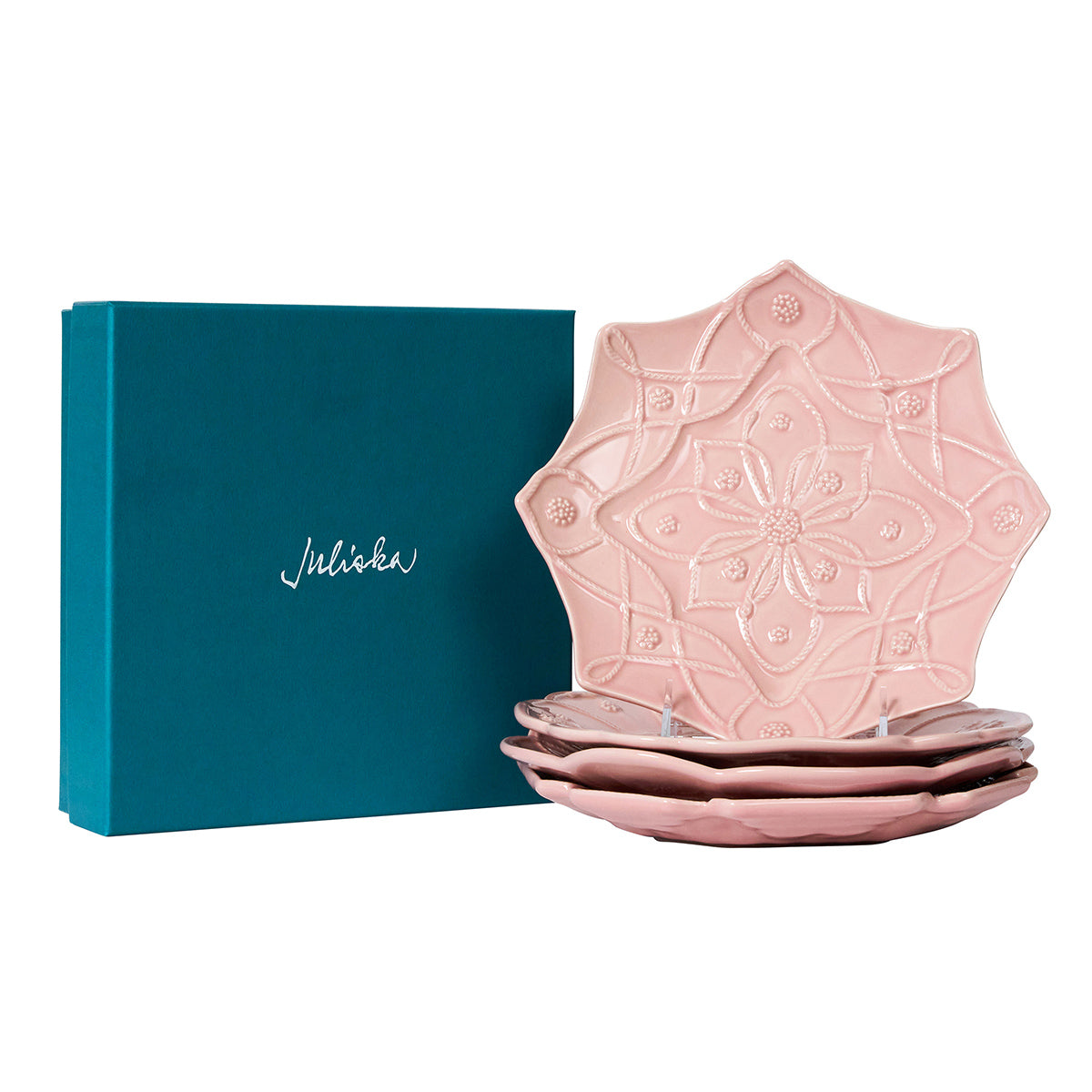 Jardins Du Monde Dessert/Salad Plate Assorted Set/4 - Blush – Juliska