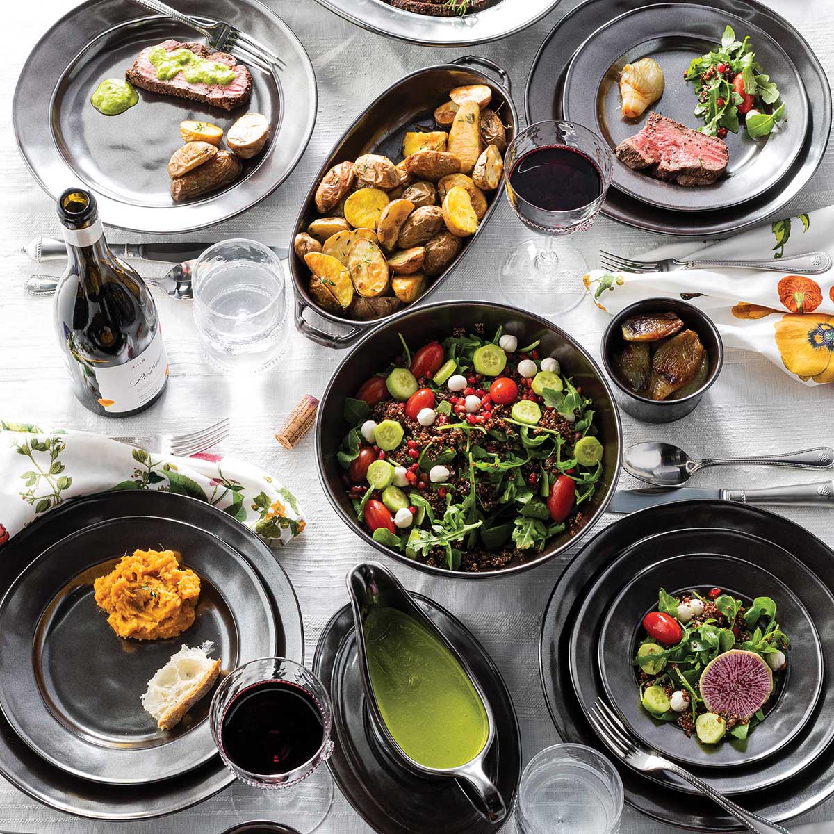 Pewter Stoneware Side-Cocktail Plate – Shop Juliska